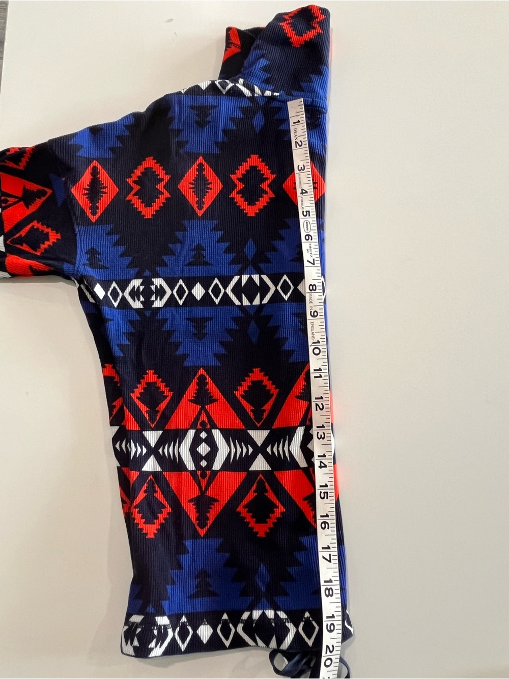 Lauren Ralph Lauren Active Aztec Southwest Zip Jacket PS Black Red Lightweight - Picture 9 of 12